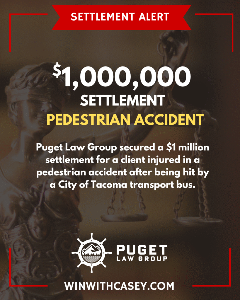 Announcement of a legal settlement for a personal injury client — experienced attorneys help victims of negligence win fair compensation for serious injuries and financial losses.